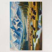 ワイルドバイソンバレー、山 ジグソーパズル (縦)