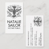 ワイルドバユニークードロモダンゴ公証人公証法 名刺 (正面/裏面)