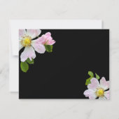 ワイルドバラお祝いのライフフォトカード 招待状 (裏面)