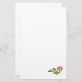 ワイルドバラの水色 便箋 (正面/裏面)