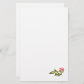 ワイルドバラの水色 便箋 (正面/裏面)