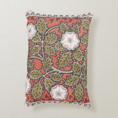 ワイルドバラアートイラストレーションフラワーヴィンテージ アクセントクッション (裏面(縦))