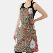 ワイルドバラアートイラストレーションフラワーヴィンテージ エプロン (インサイチュ)