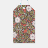 ワイルドバラアートイラストレーションフラワーヴィンテージ ギフトタグ (正面)