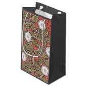 ワイルドバラアートイラストレーションフラワーヴィンテージ スモールペーパーバッグ (裏面アングル)