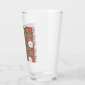 ワイルドバラアートイラストレーションフラワーヴィンテージ タンブラーグラス (左)