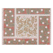 ワイルドバラアートイラストレーションフラワーヴィンテージ テーブルクロス (正面(横))