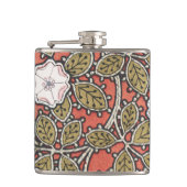 ワイルドバラアートイラストレーションフラワーヴィンテージ フラスク (正面)