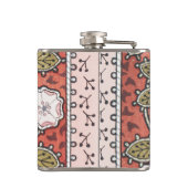 ワイルドバラアートイラストレーションフラワーヴィンテージ フラスク (裏面)