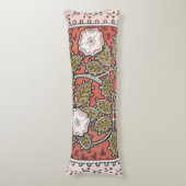 ワイルドバラアートイラストレーションフラワーヴィンテージ ボディピロー (正面縦)