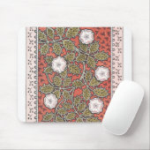 ワイルドバラアートイラストレーションフラワーヴィンテージ マウスパッド (マウス)