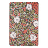 ワイルドバラアートイラストレーションフラワーヴィンテージ ミニクリップボード (裏面)