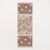 ワイルドバラアートイラストレーションフラワーヴィンテージ ヨガマット (裏面)