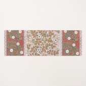 ワイルドバラアートイラストレーションフラワーヴィンテージ ヨガマット (正面(横))