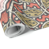 ワイルドバラアートイラストレーションフラワーヴィンテージ ラッピングペーパー (ロールコーナー)