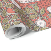 ワイルドバラアートイラストレーションフラワーヴィンテージ ラッピングペーパー (ロールコーナー)