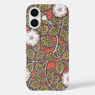 ワイルドバラアートイラストレーションフラワーヴィンテージ iPhone 16ケース