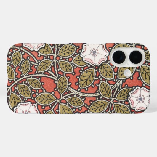 ワイルドバラアートイラストレーションフラワーヴィンテージ Case-Mate iPhoneケース (裏面 (横))