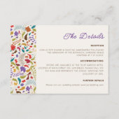 ワイルドバラウッズエキゾチック花ガーデン結婚ズ エンクロージャーカード (正面)