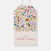 ワイルドバラウッズエキゾチック花ガーデン結婚ズ ギフトタグ (裏面)