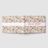 ワイルドバラウッズエキゾチック花ガーデン結婚ズ ゲストブック (全面)