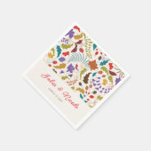 ワイルドバラウッズエキゾチック花ガーデン結婚ズ スタンダードカクテルナプキン (角)