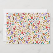 ワイルドバラウッズエキゾチック花ガーデン結婚ズ セーブザデート (裏面)