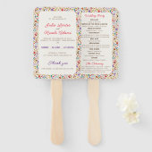 ワイルドバラウッズエキゾチック花ガーデン結婚ズ ハンドファン (正面&裏面)