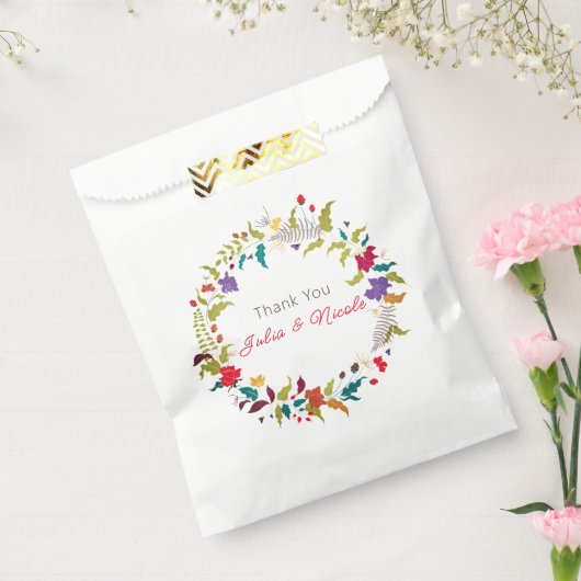 ワイルドバラウッズエキゾチック花ガーデン結婚ズ フェイバーバッグ (封をした状態)