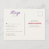 ワイルドバラウッズエキゾチック花ガーデン結婚ズ ポストカード (裏面)