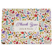 ワイルドバラウッズエキゾチック花ガーデン結婚ズ ラージペーパーバッグ (正面)