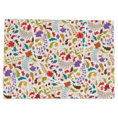 ワイルドバラウッズエキゾチック花ガーデン結婚ズ ラージペーパーバッグ (裏面)