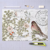 ワイルドバラカルテポストアルソンバードスクフランスのリプト 薄葉紙 (クラフト)