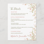 ワイルドバラカントリーウェディング エンクロージャーカード (正面)