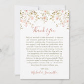 ワイルドバラカントリーウェディング サンキューカード (正面)