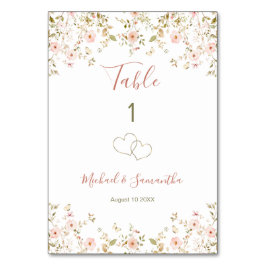 ワイルドバラカントリーウェディング テーブルナンバー