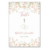 ワイルドバラカントリーウェディング テーブルナンバー (裏面)