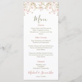 ワイルドバラカントリーウェディング メニュー (正面)