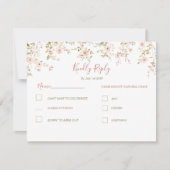 ワイルドバラカントリーウェディング 出欠カード (正面)