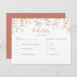 ワイルドバラカントリーウェディング 出欠カード