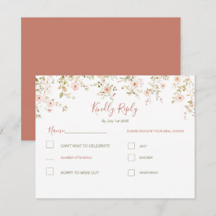 ワイルドバラカントリーウェディング 出欠カード