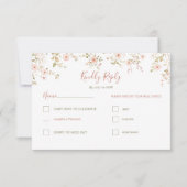 ワイルドバラカントリーウェディング 出欠カード (正面)