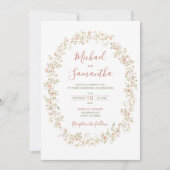 ワイルドバラカントリーウェディング 招待状 (正面)