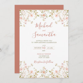 ワイルドバラカントリーウェディング 招待状