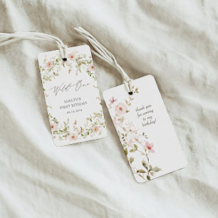 ワイルドバラキッズファースト誕生日 ギフトタグ