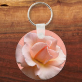 ワイルドバラキーチェーンピーチバラワイルドフラワーギフト キーホルダー (正面)