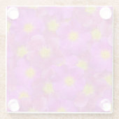 ワイルドバラシームレスパターン ガラスコースター (裏面)