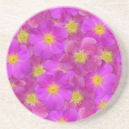 ワイルドバラシームレスパターン コースター