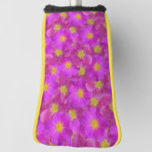 ワイルドバラシームレスパターン ゴルフヘッドカバー (回転90)