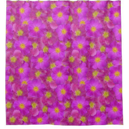 ワイルドバラシームレスパターン シャワーカーテン